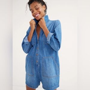 Women's Blue Denim Jumpsuit
